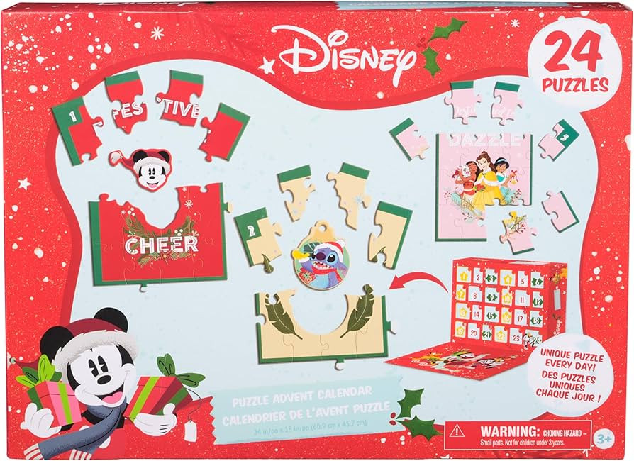 Spin Master Games, Disney Puzzle Advent Calendar, 24 Unique Puzzles to Reveal, Holiday Countdown ... | Amazon (US)