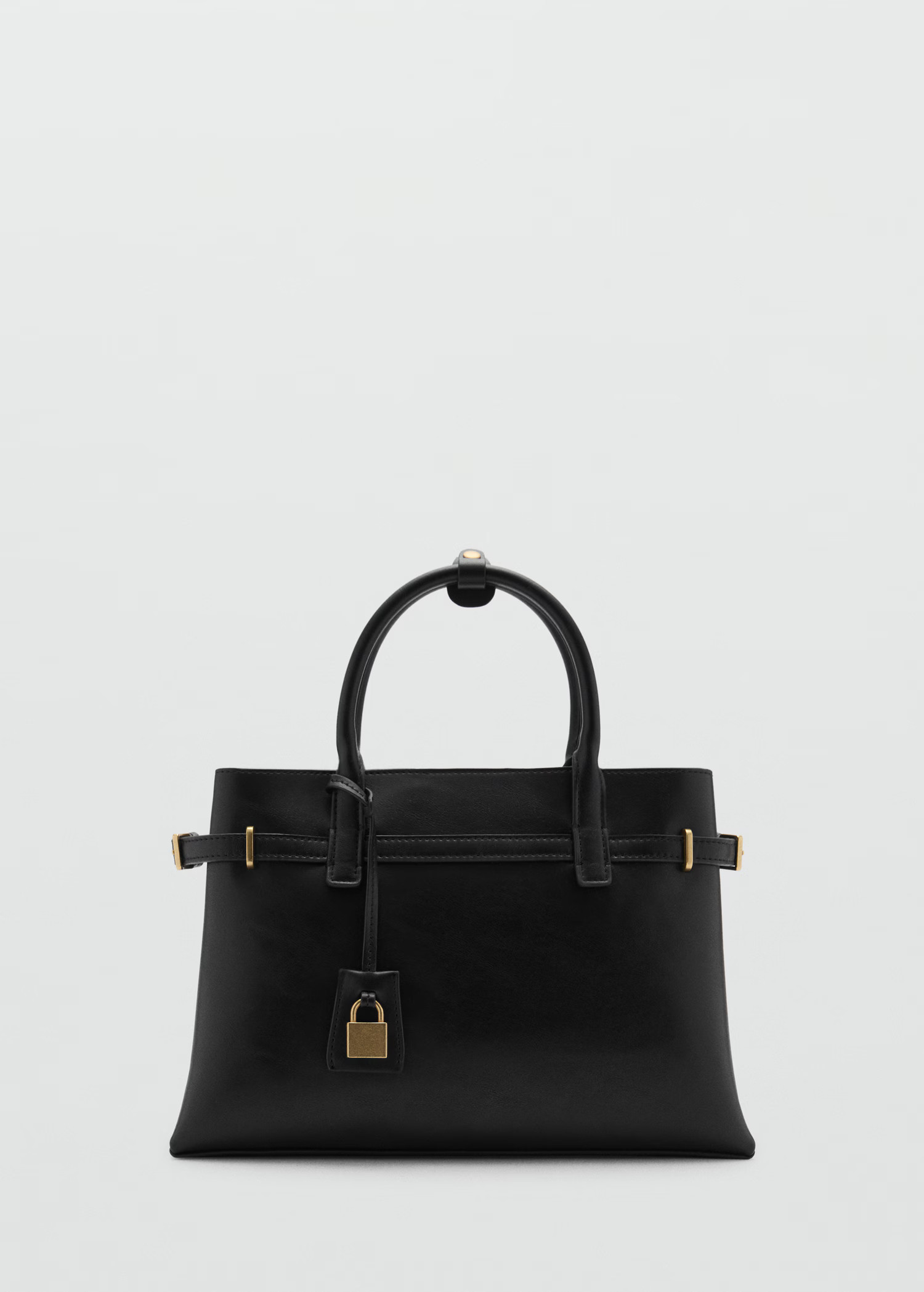 Shopper bag with padlock - Women | MANGO United Kingdom | MANGO (UK)