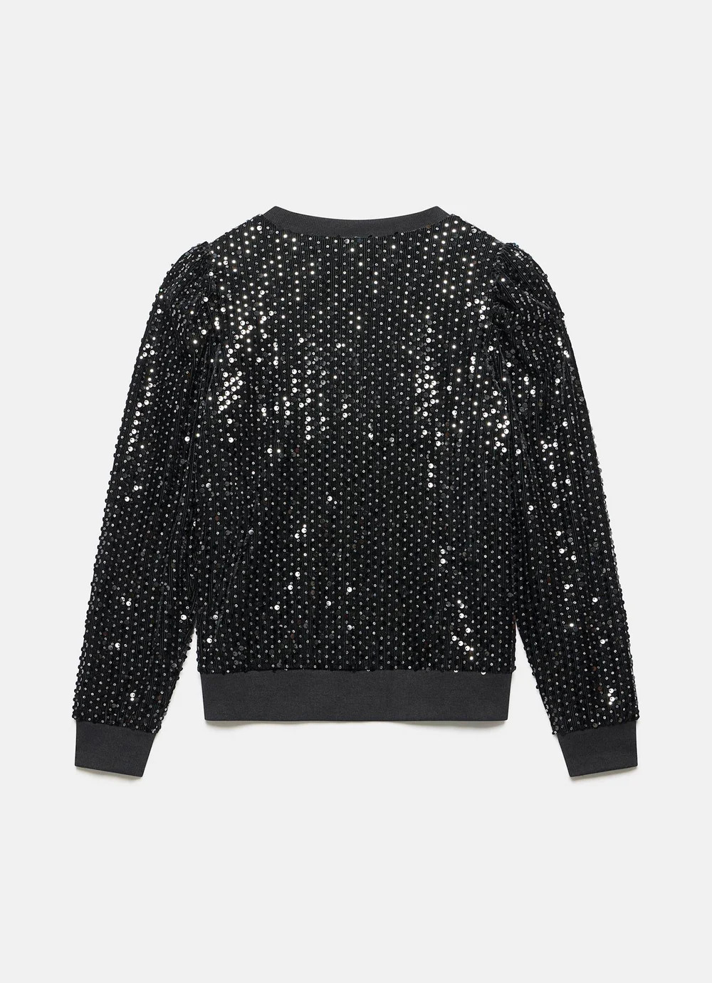 Black Velvet Embellished Sweatshirt | Mint Velvet