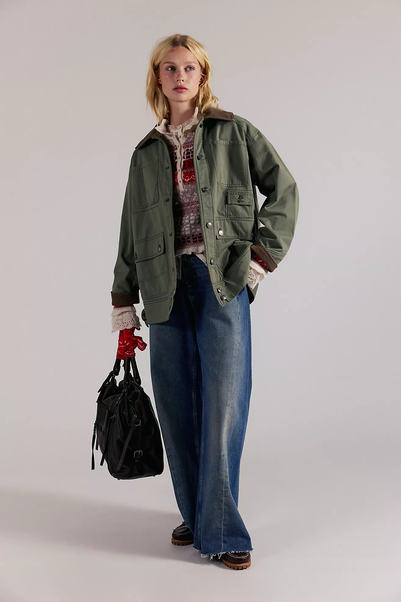 We The Free Sweet Talk Flannel-Lined Barn Coat | Free People (Global - UK&FR Excluded)