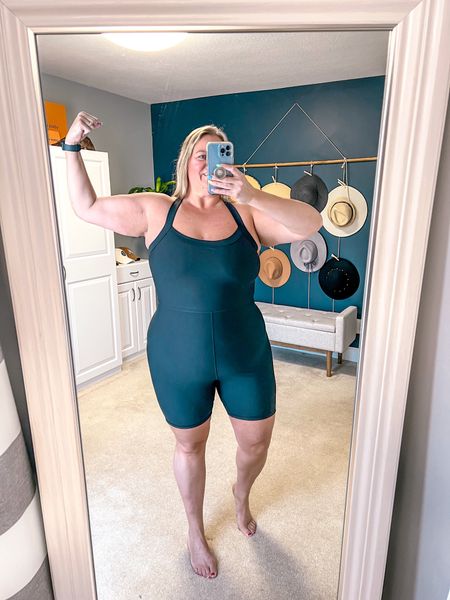 The absolute BEST activewear!! 

Their rompers are my favorite because they have enough support for me to not have to wear a bra - that’s worth gold! 😂 

I also have a *small* 😉 collection of their matching sets with leggings or biker shorts and bra tops. You cannot go wrong with any of their athleisure. If you shop other items on their site - I love their jeans, Jean shorts, and bodysuits also. 
 
I am normally a size 18/20 and I wear the XXL. 

Size 18 
Size 20
Size 2X 
Plus size activewear 
Athleisure 
Abercrombie 
Your personal best 
YPB 
Romper
Activewear jumpsuit 


#LTKfitness #LTKplussize #LTKover40