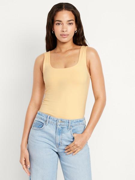 Double-Layer Scoop-Neck Tank Top | Old Navy (US)