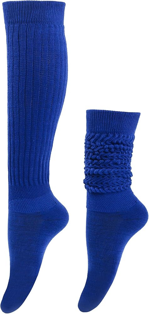 UTTPLL Womens Slouch Socks Scrunch Long Cotton Socks Girls Sleep Slouchy Knee High Gym Tube Boot ... | Amazon (US)