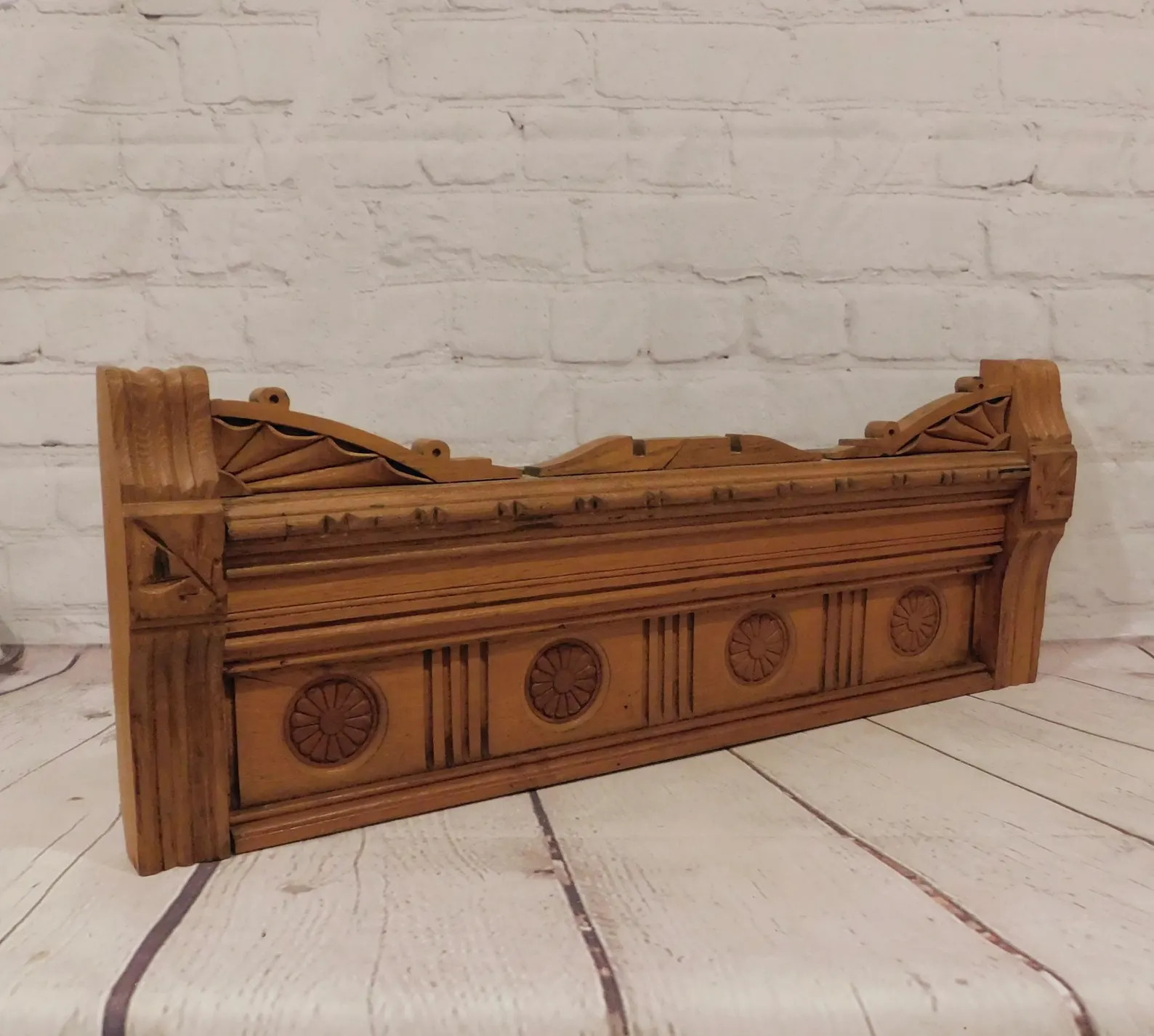 Antique Eastlake Style Oak Furniture or Door Pediment, HW161 - Etsy | Etsy (US)