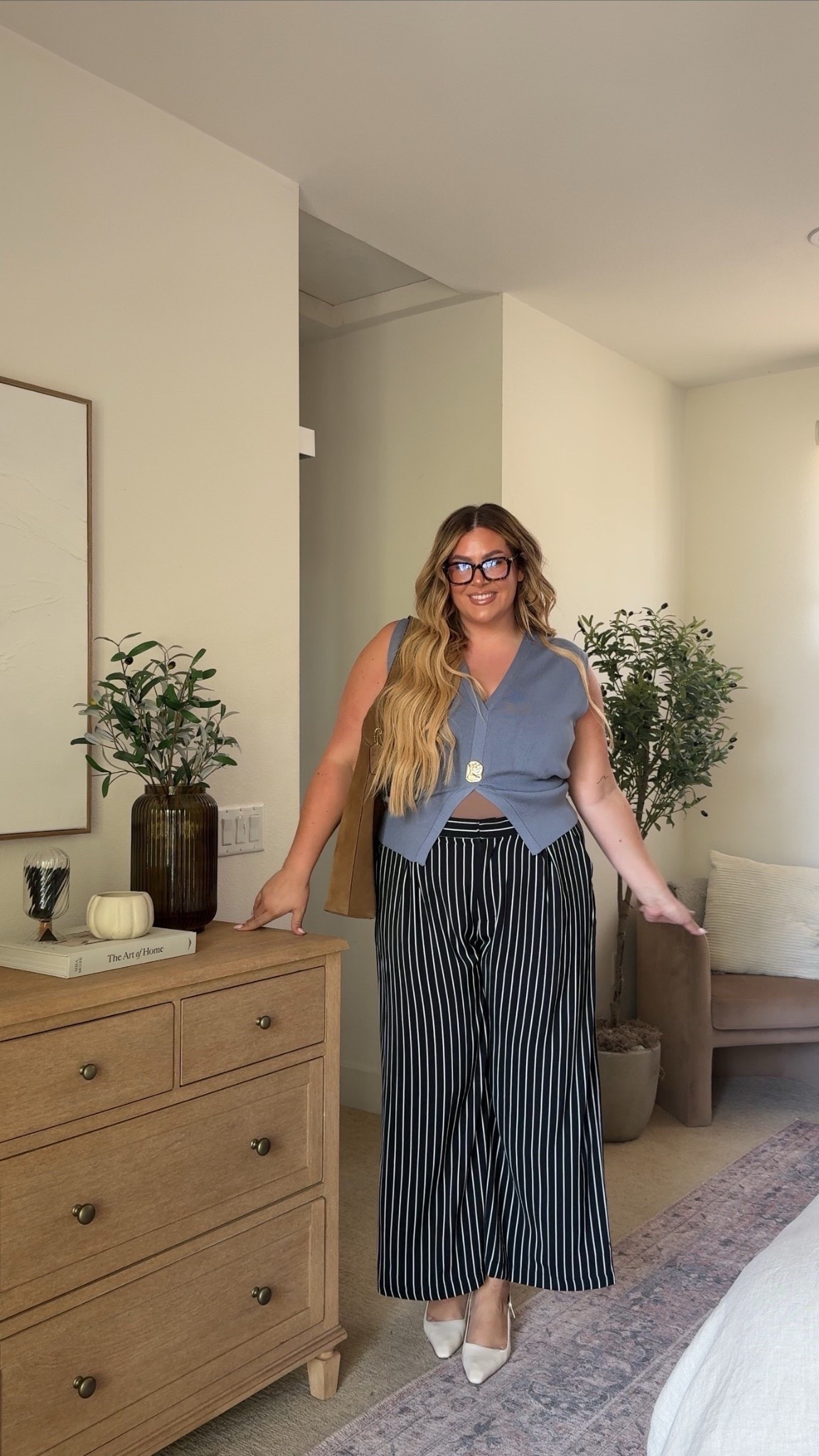 Business casual workwear from Amazon 🤍

 Wearing an xl in this top and xxl in these pants

#LTKWorkwear #LTKMidsize #LTKSeasonal