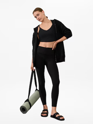Elation Ultra High Rise Rib Legging | Athleta
