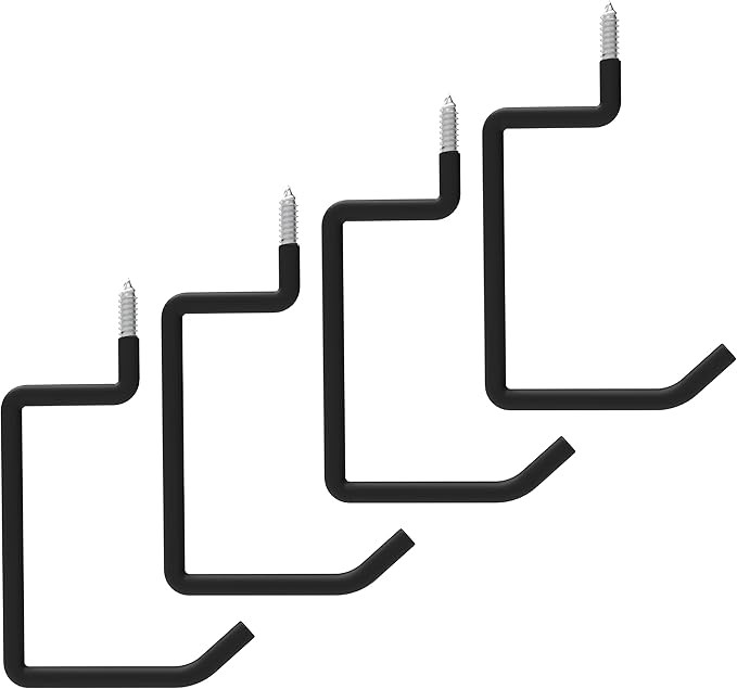 POETISKE Screw in Ladder Bike Hooks Ceiling Hanger Wall Mounted Bicycle Chair Garage Organization... | Amazon (US)