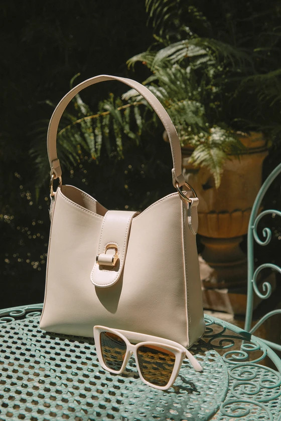 Double the Perfection Light Taupe Shoulder Bag | Lulus