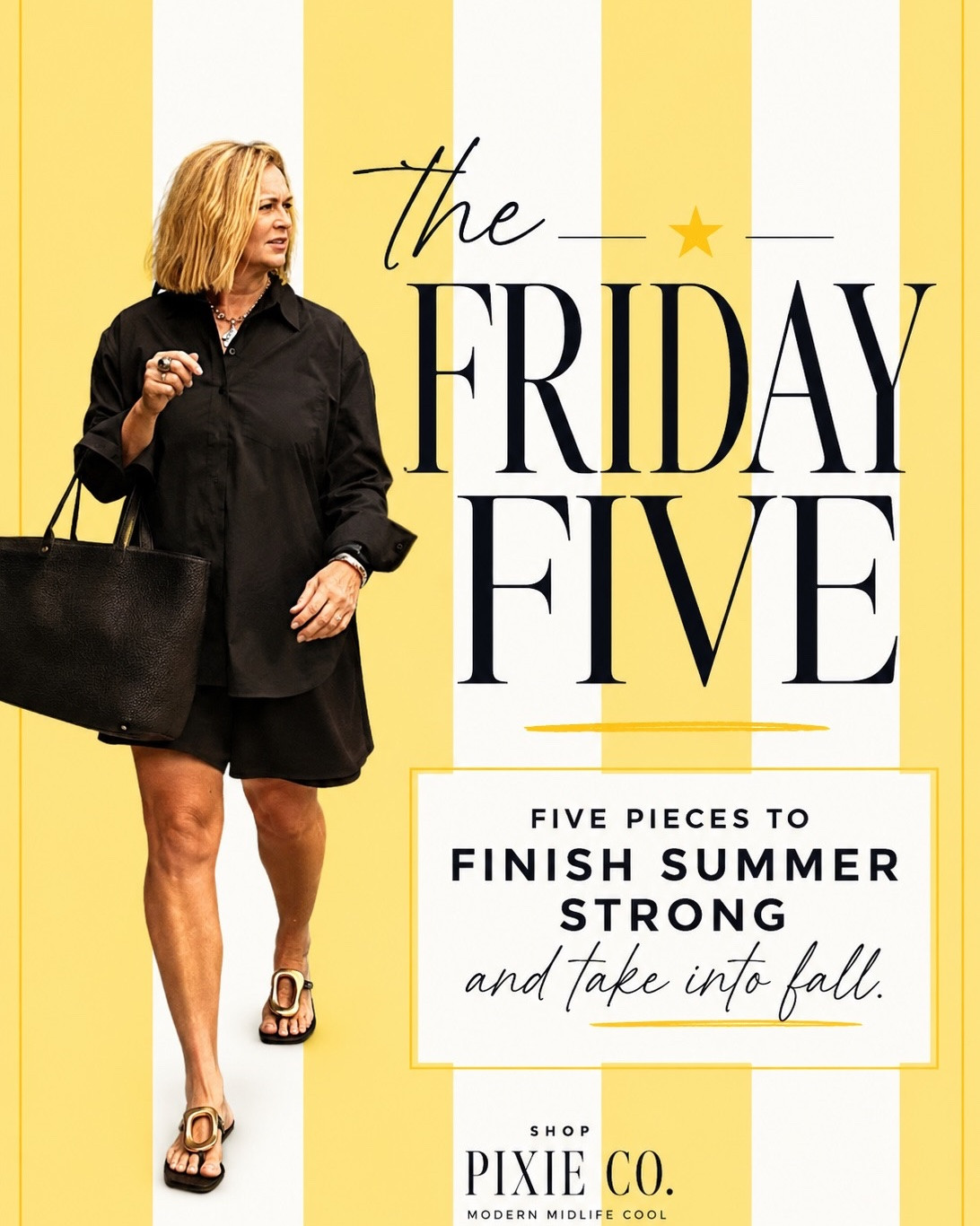 Friday Five: Comment PIXIE for the links.

If you’re new here, welcome! I’m Jill, the creator behind Shop Pixie Co. 💛 I help women over 50 build a wardrobe that’s current, wearable, and worth investing in—without feeling like they’re trying to dress 25.

Every week I share The Friday Five: five pieces, trends, or finds I’m genuinely excited about that can make getting dressed easier and help you stay modern with confidence.

If effortless style, premium denim, elevated basics, smart shopping, and outfit ideas for real life are your thing, you’re in the right place.

✨ Follow @shoppixieco for daily outfit inspiration, midlife fashion, modern style after 50, closet edits, wardrobe staples, current trends, styling tips, and wearable fashion you’ll reach for again and again.

Comment SHOP below to receive a DM with the link to this post on my LTK ⬇ https://liketk.it/6jIiu