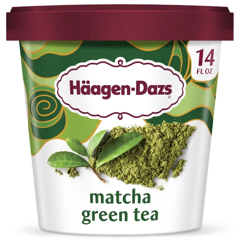 Haagen Dazs Matcha Green Tea Ice Cream, Gluten Free, Kosher, 1 Package, 14oz | Walmart (US)