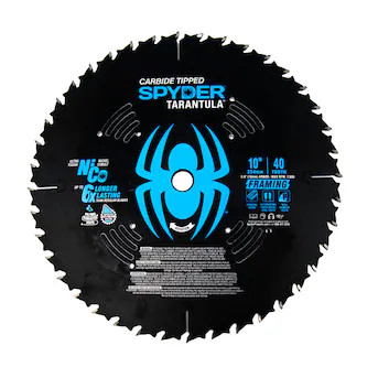 Spyder Framing 10-in 40-Tooth Tungsten Carbide-tipped Steel Miter Saw Blade | Lowe's