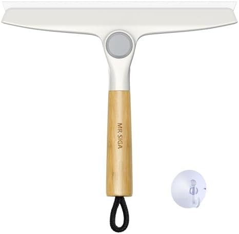 MR.SIGA All Purpose Silicone Squeegee for Shower Door, Mirror, Glass, Streak Free Shower Squeegee... | Amazon (US)