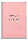 MooreCo Essential Letter Board, White Frame Pink Face, 18" x 12"W (84254) | Amazon (US)