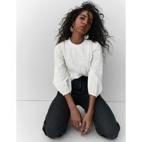 Per Una Pure Cotton Pleat Front Blouse Soft White | Marks & Spencer (UK)