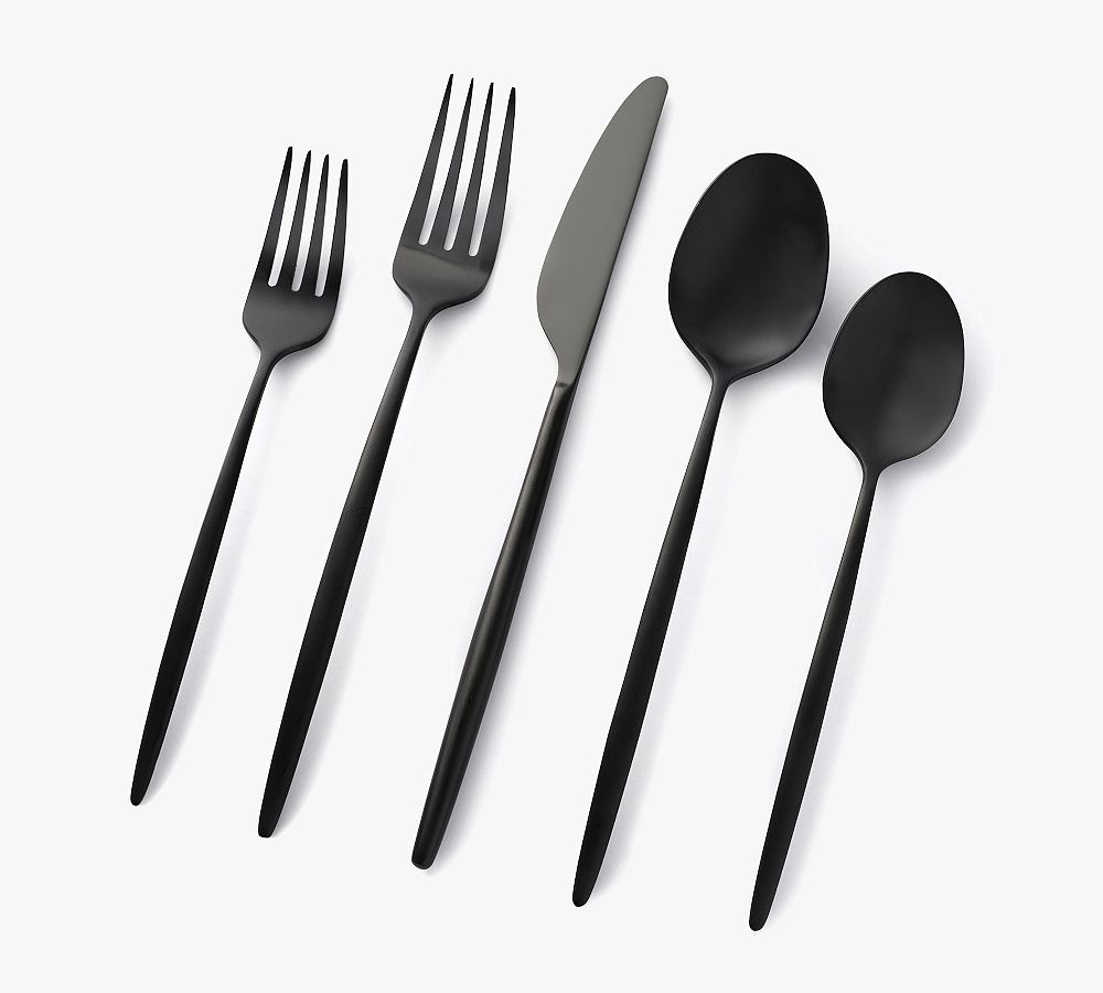 Gaze Stainless Steel 20-Piece Flatware Set | Pottery Barn (US)