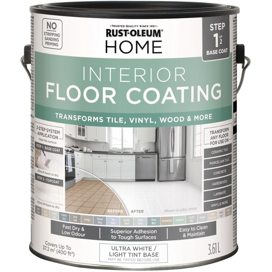 RUST-OLEUM 
            Interior Floor Coating Base Coat - Ultra White, 3.61 L | Home Hardware