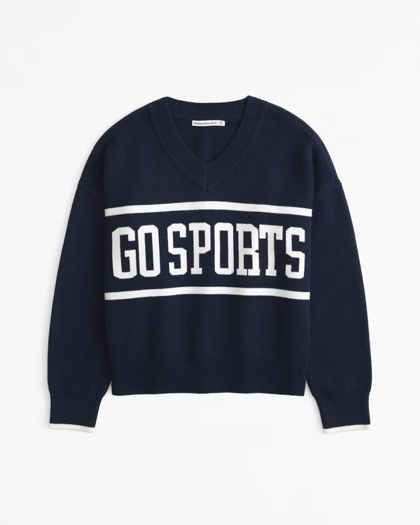 Women's Go Sports LuxeLoft V-Neck Sweater | Women's New Arrivals | Abercrombie.com | Abercrombie & Fitch (US)