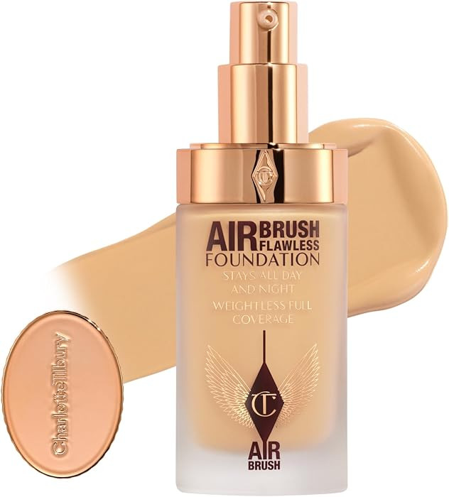 Charlotte Tilbury Airbrush Flawless Matte Foundation - Full Coverage Liquid Makeup with a Natural... | Amazon (US)