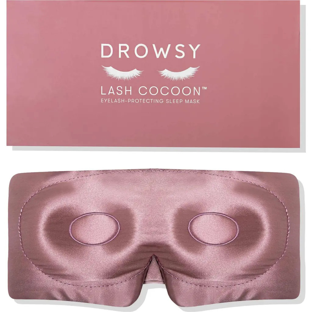 Drowsy Sleep Co. Eyelash Protecting Sleep Mask in Damask Rose at Nordstrom | Nordstrom