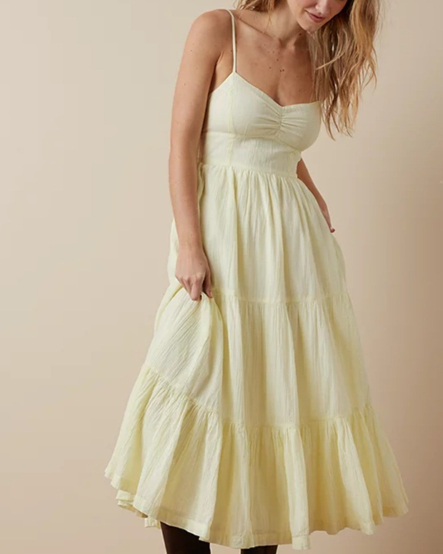 American Eagle spring dresses AE, American Eagle, Spring dress, yellow, yellow dress, maxi dress#americaneagle #yellowdress #springmaxidress

#LTKSeasonal #LTKsalealert #LTKfindsunder100
