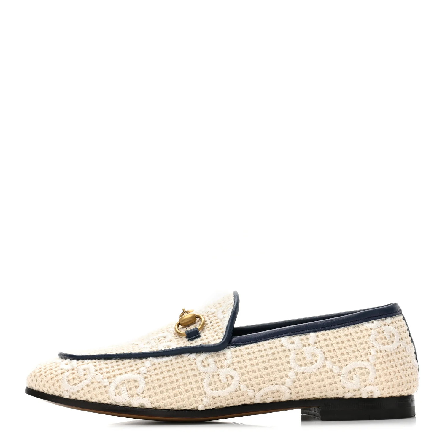 Canvas Nappa Monogram Jumbo GG Horsebit Womens Jordaan Loafers 35.5 Beige Royale | FASHIONPHILE (US)