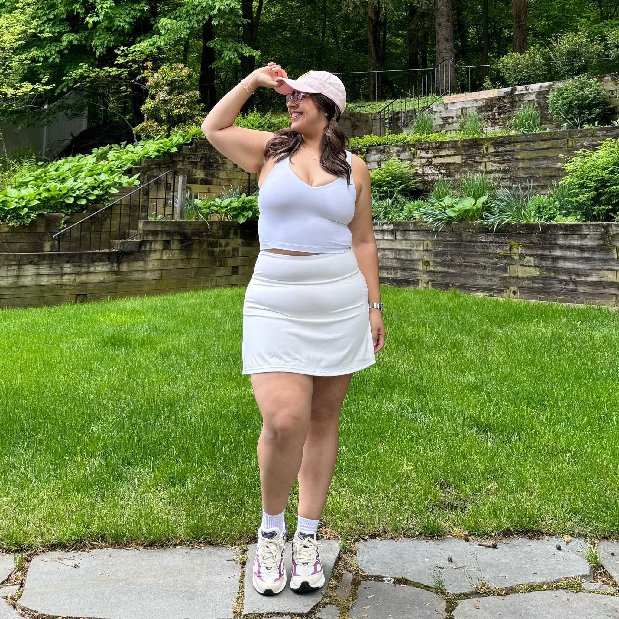 Wearing the size large in the skorts!

#LTKActive #LTKMidsize #LTKFindsUnder50