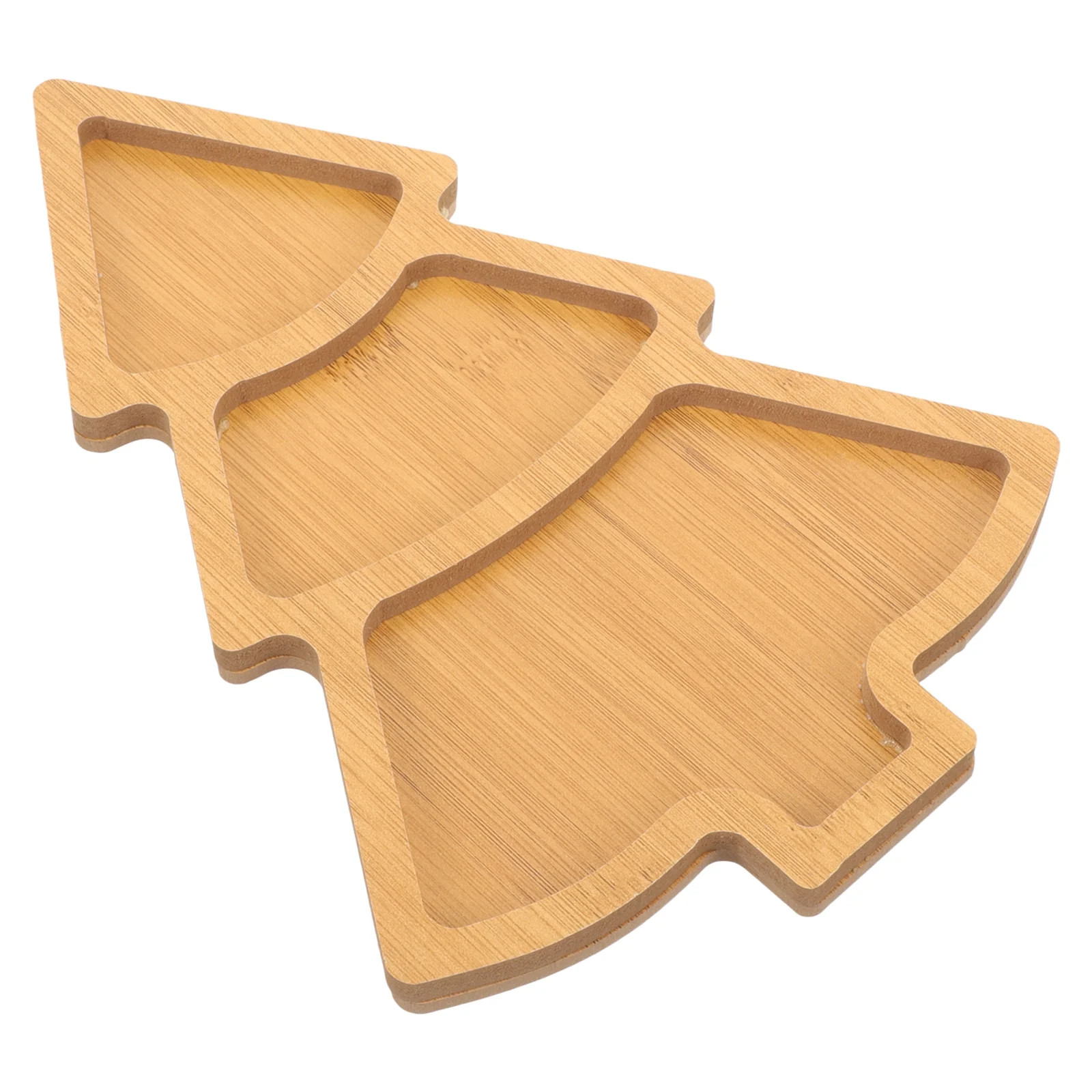 Christmas Tree Tray Plate Appetizer Serving Cutting Boards Wooden Plates Dinner | Walmart (US)