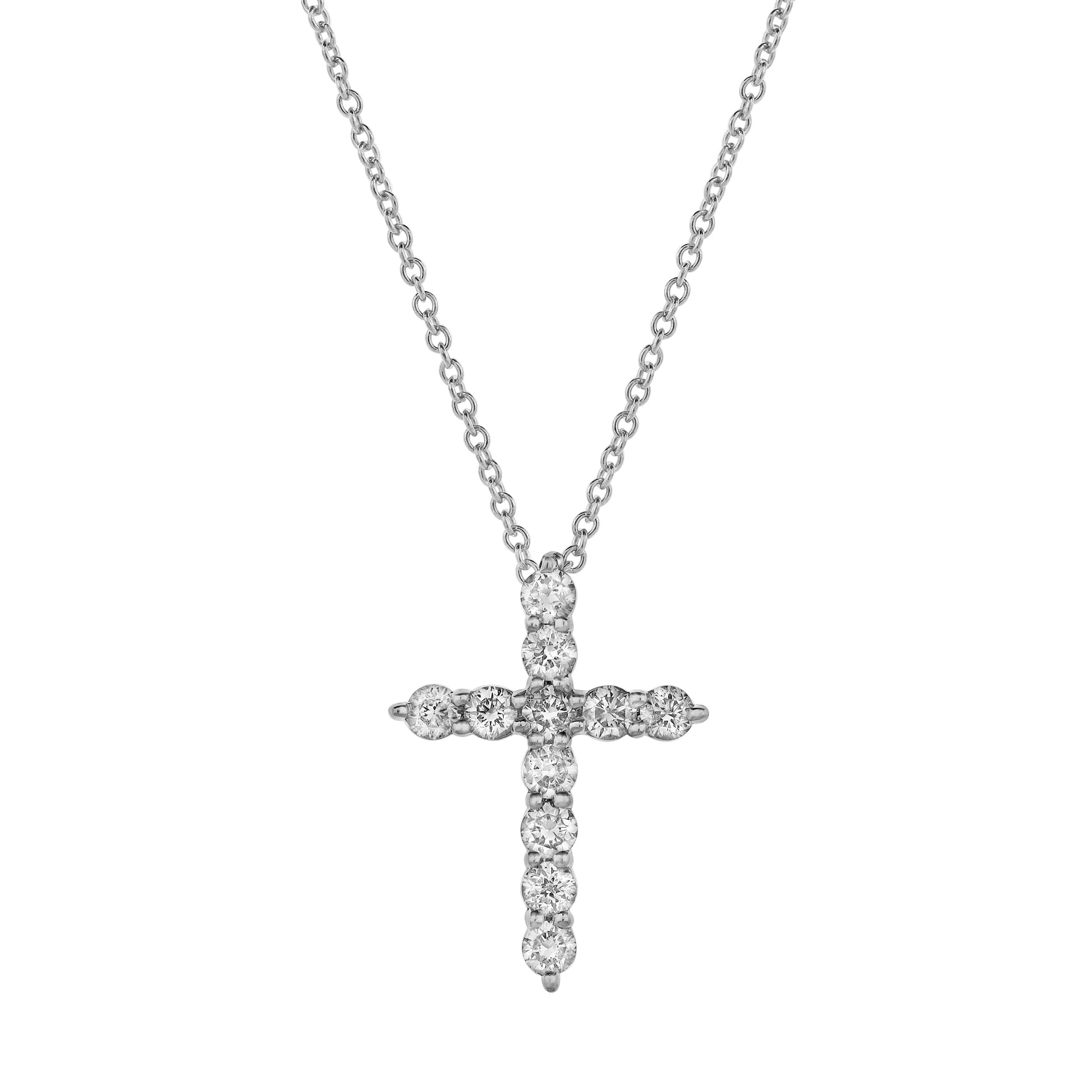 Divine 10K Gold Cross Diamond Pendant - 0.25 Ctw | Shop Simon