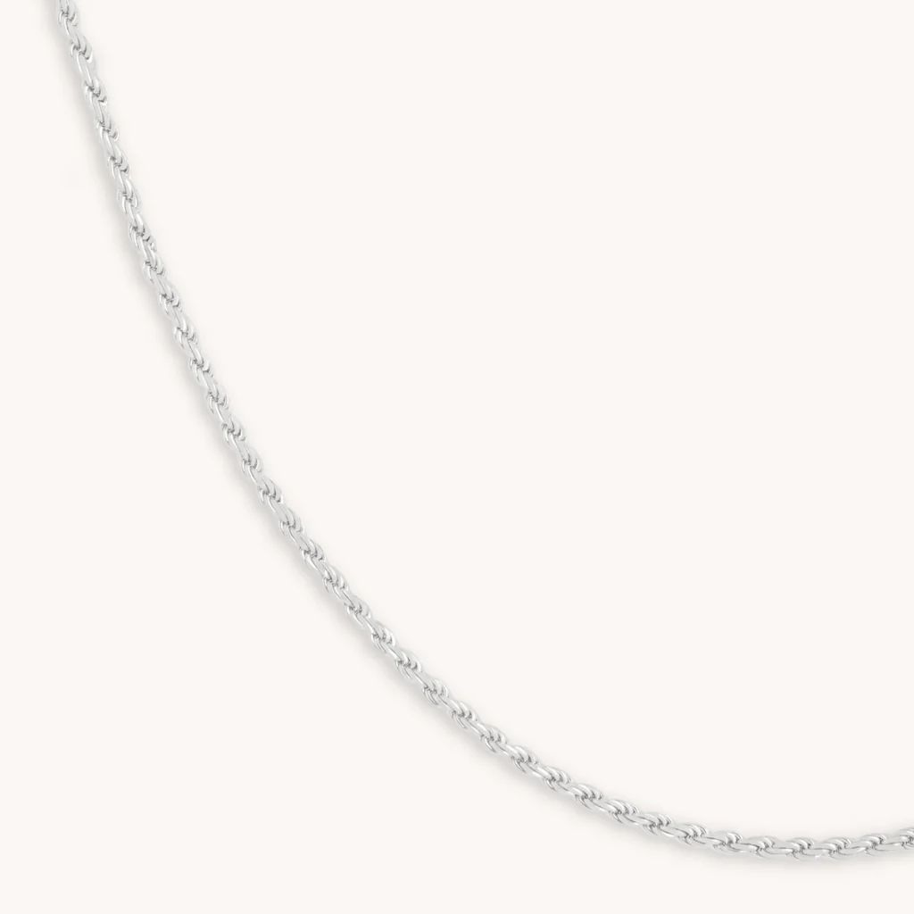 Rope Chain Necklace in Silver | Astrid and Miyu