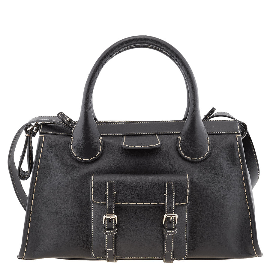 Chloe Ladies Black Medium Edith Top Handle Bag | Jomashop.com & JomaDeals.com