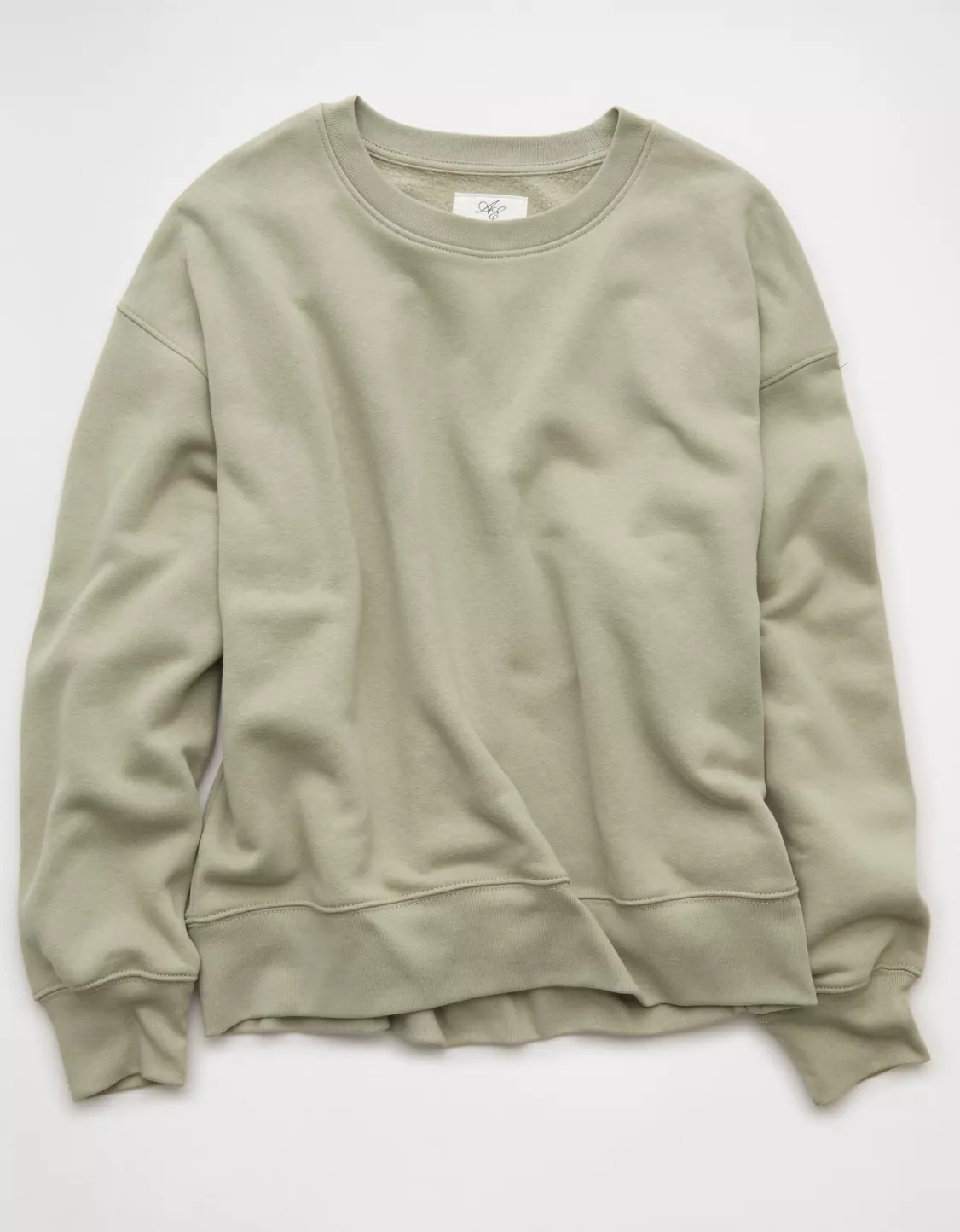 AE Everyday Luxe Crew Neck Sweatshirt | American Eagle Outfitters (US & CA)
