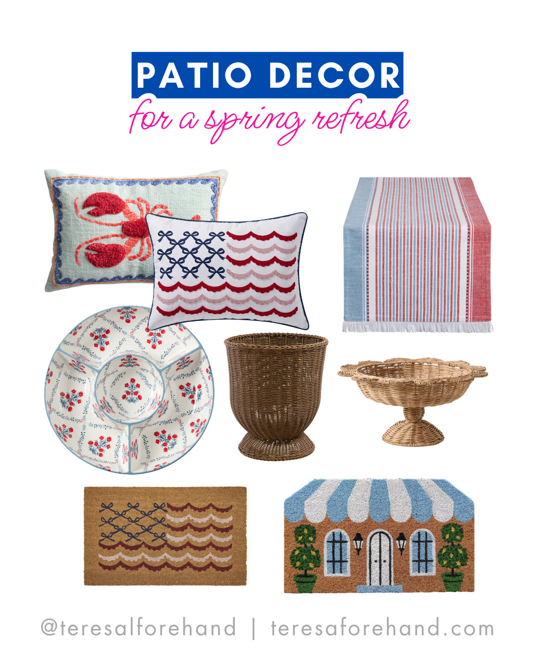The cutest decor for a patio spring refresh! 

 #LTKSeasonal #LTKHome