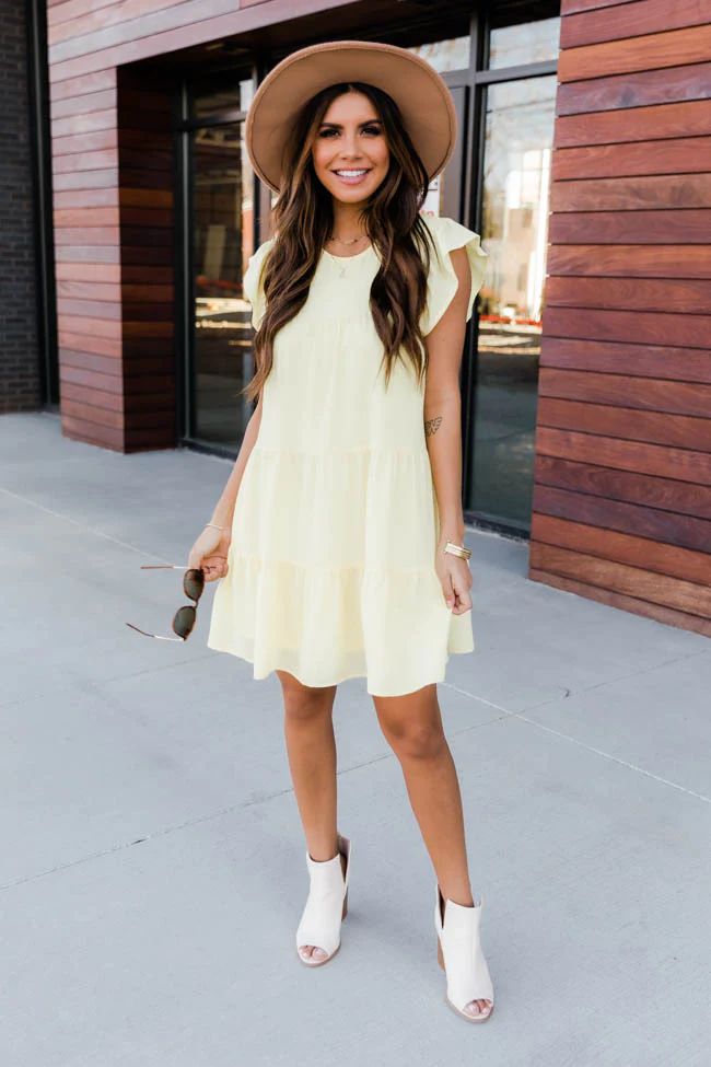 Complete My Heart Yellow Dress | The Pink Lily Boutique