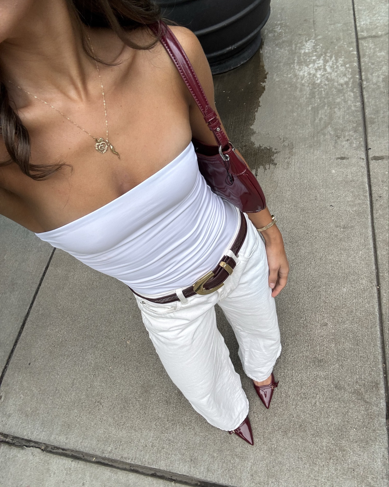 White on White summer dinner outfit!
.
Purse & shoes are Zara (found similar shoes on SHEIN linked) and belt is thrifted❤️

#LTKStyleTip #LTKSummerEdit #LTKPetite