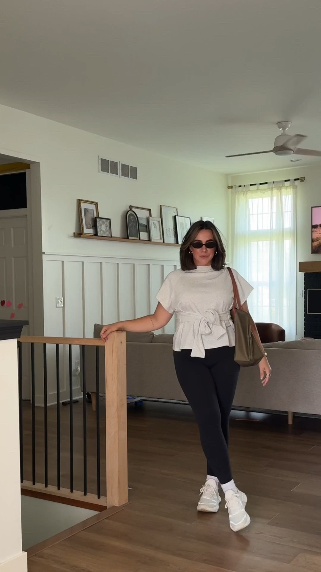 Elevated leggings outfit for a midsize mama who wants to look put together and comfortable. Size L! 

Spring outfit inspo

#LTKootd #LTKMidsize #LTKSeasonal