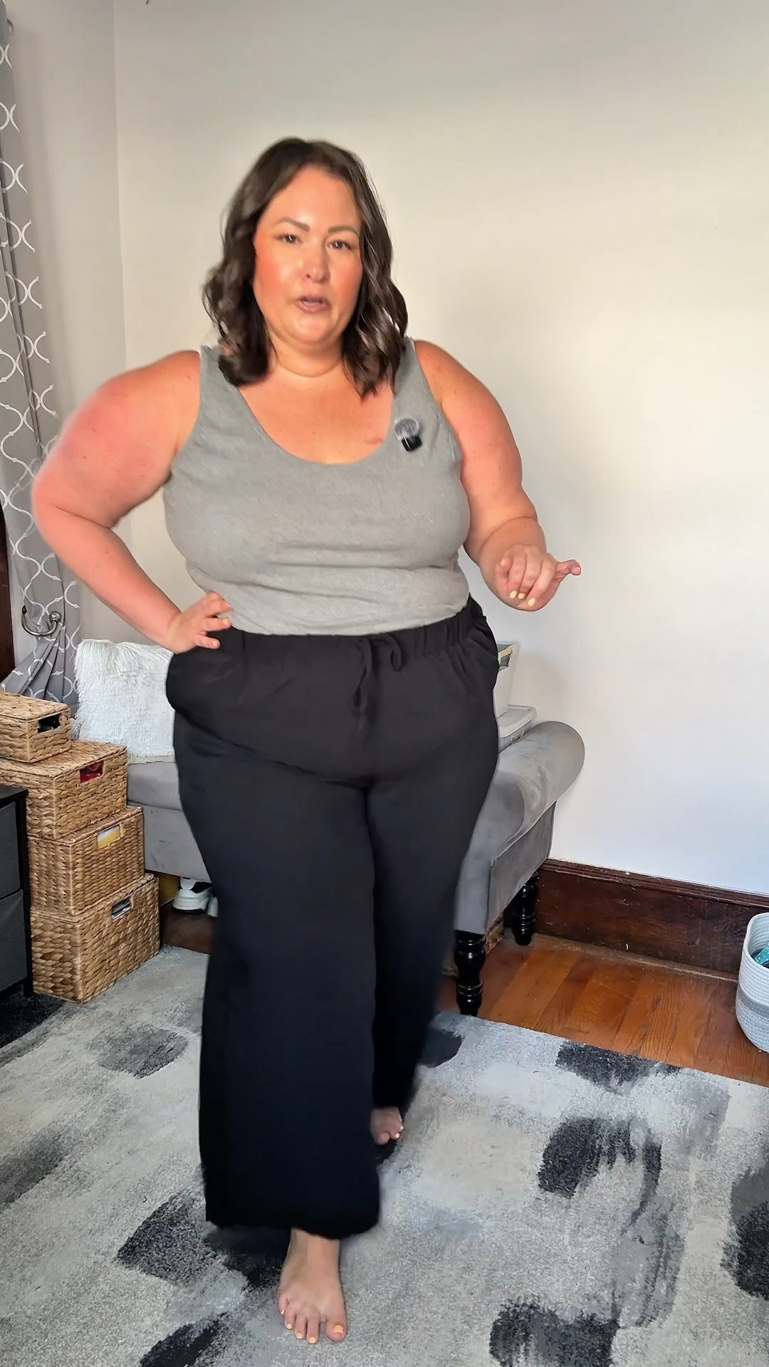Plus size wide leg pants ✨ they are light weight if you still like that for the fall. 

#plussizepants

#LTKPlusSize