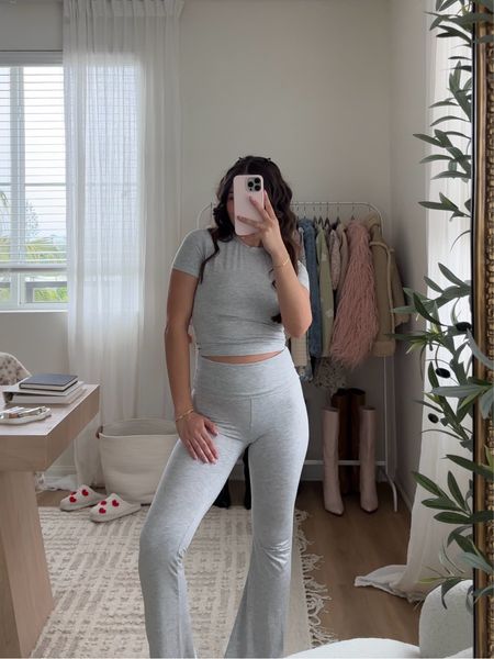 the softest grey set from amazon 🤍 feels like skims (TTS - wearing a small)
