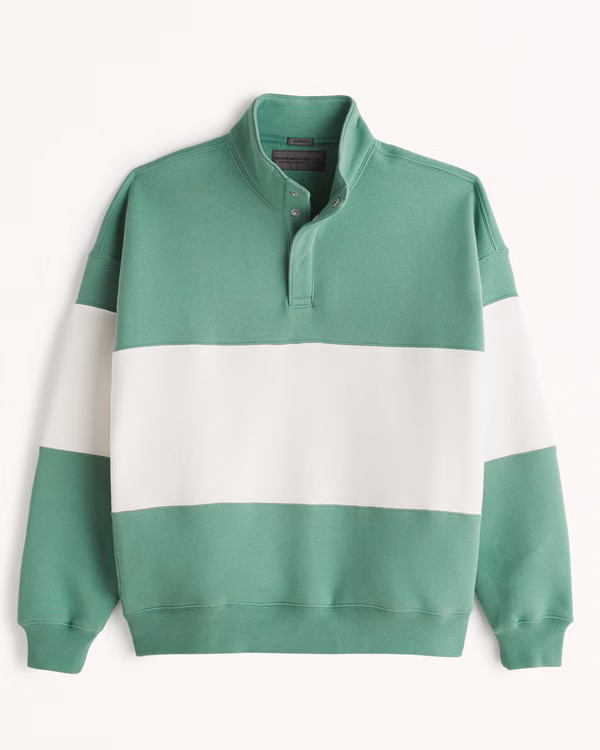 Mockneck Snap Sweatshirt | Abercrombie & Fitch (US)