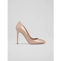 Ivone Beige Patent Leather Round Toe Courts, Beige | L.K. Bennett (UK)