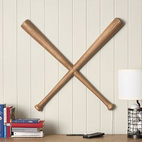 Backlit Baseball Bat Decor | Pottery Barn Teen