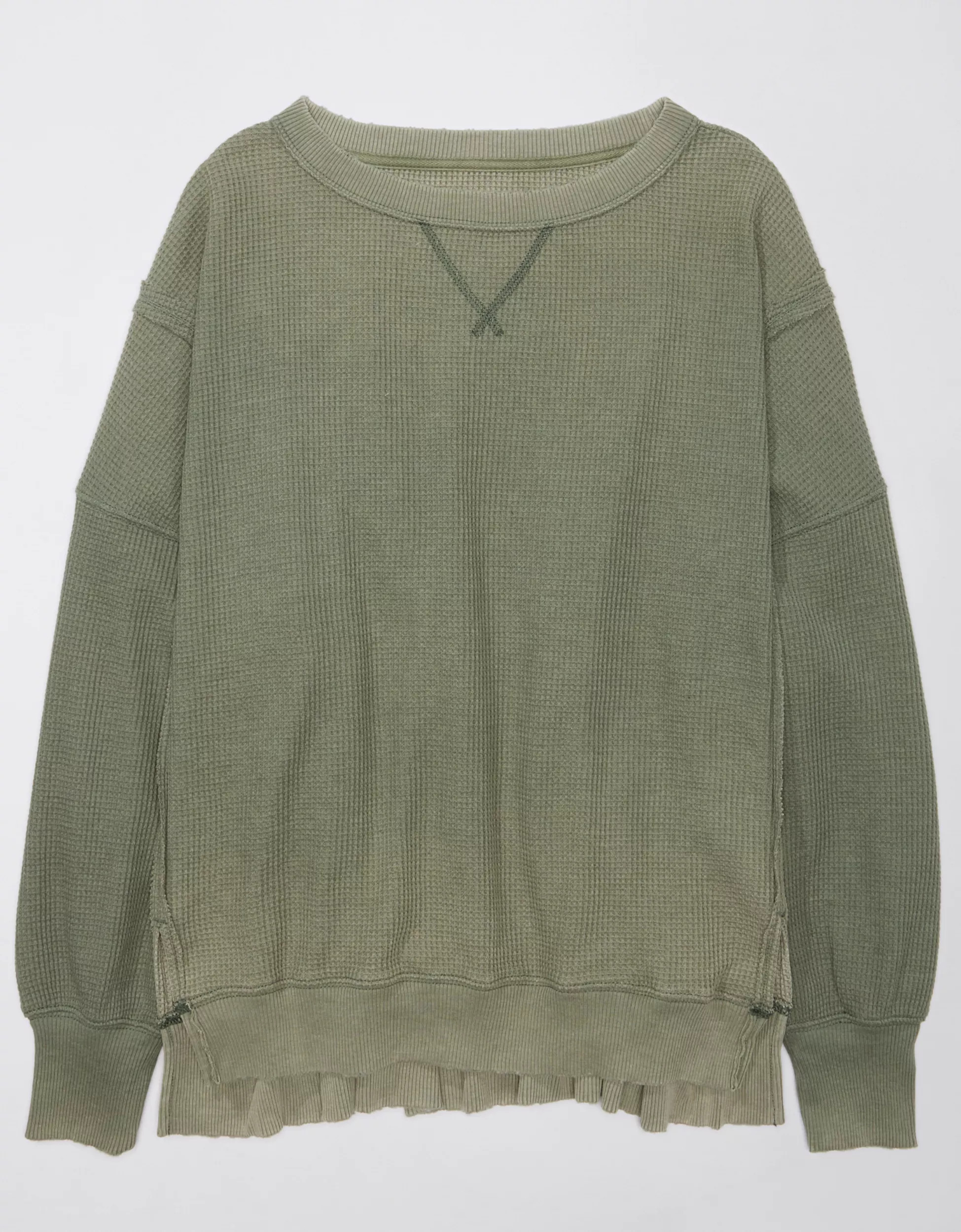 AE Big Hug Waffle Sweatshirt | American Eagle Outfitters (US & CA)