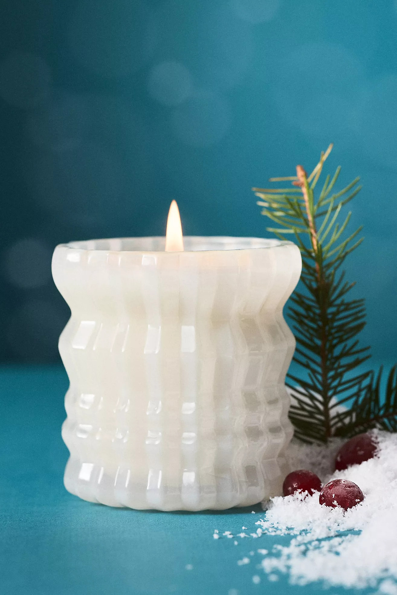 Auden Lueur Holly Fruity Boxed Glass Candle | Anthropologie (US)