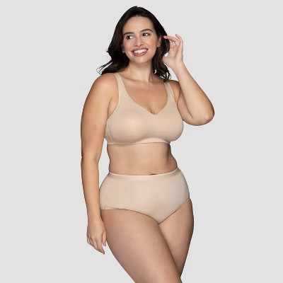 Vanity Fair Lingerie Women's Comfort Simple Sizing Wireless Bra Inspired By You - Beige S | Target