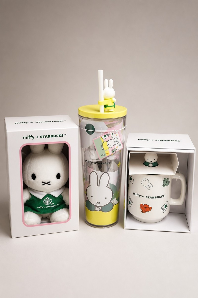 Starbucks x Miffy Bundle Plush Doll Ceramic Mug Tumbler Cup Limited Edition NWT | eBay | eBay US