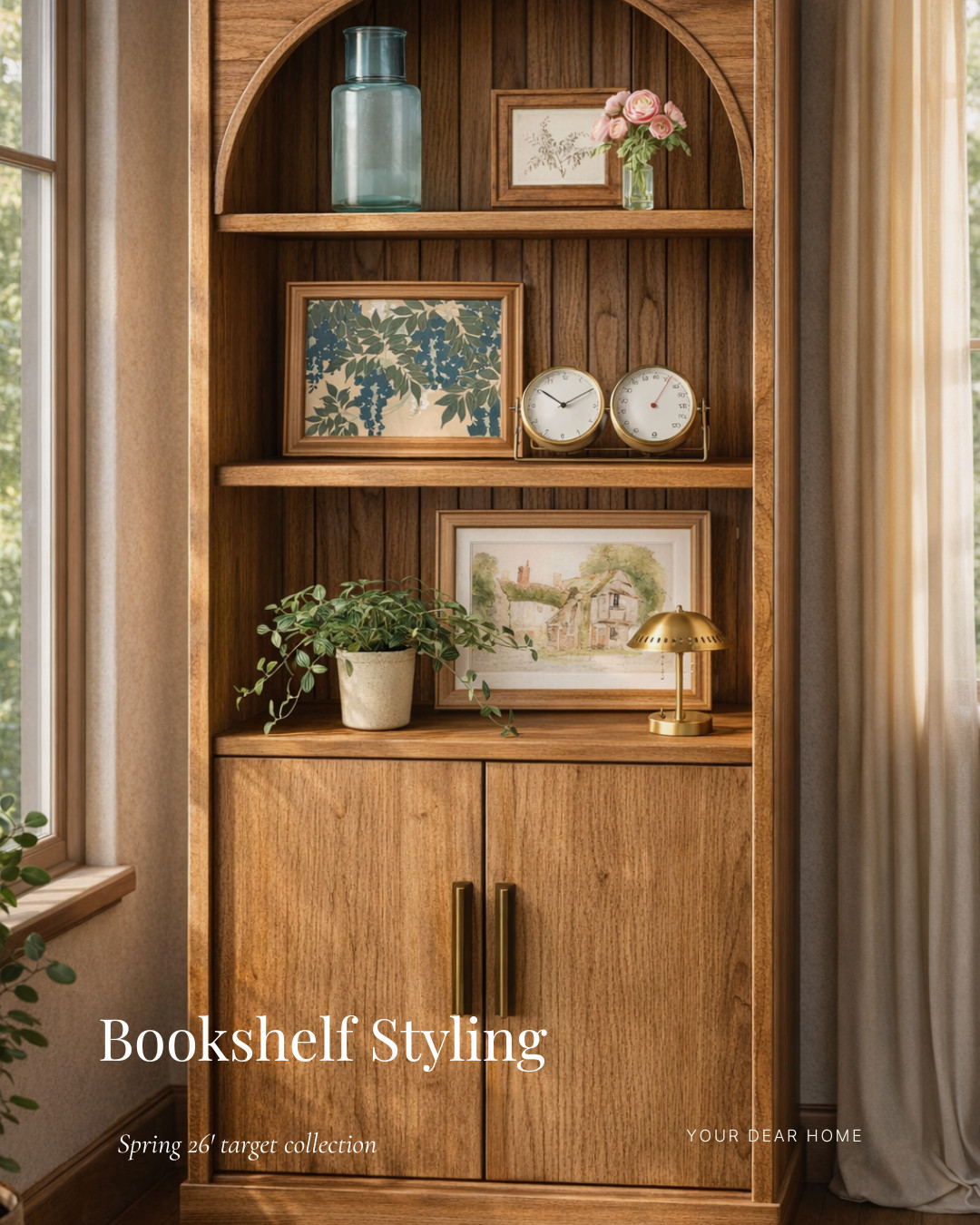 NEW Hearth & Hand Target Spring 2026 Collection is here (online for now) and here's a bookshelf styling idea! 

 #LTKHome