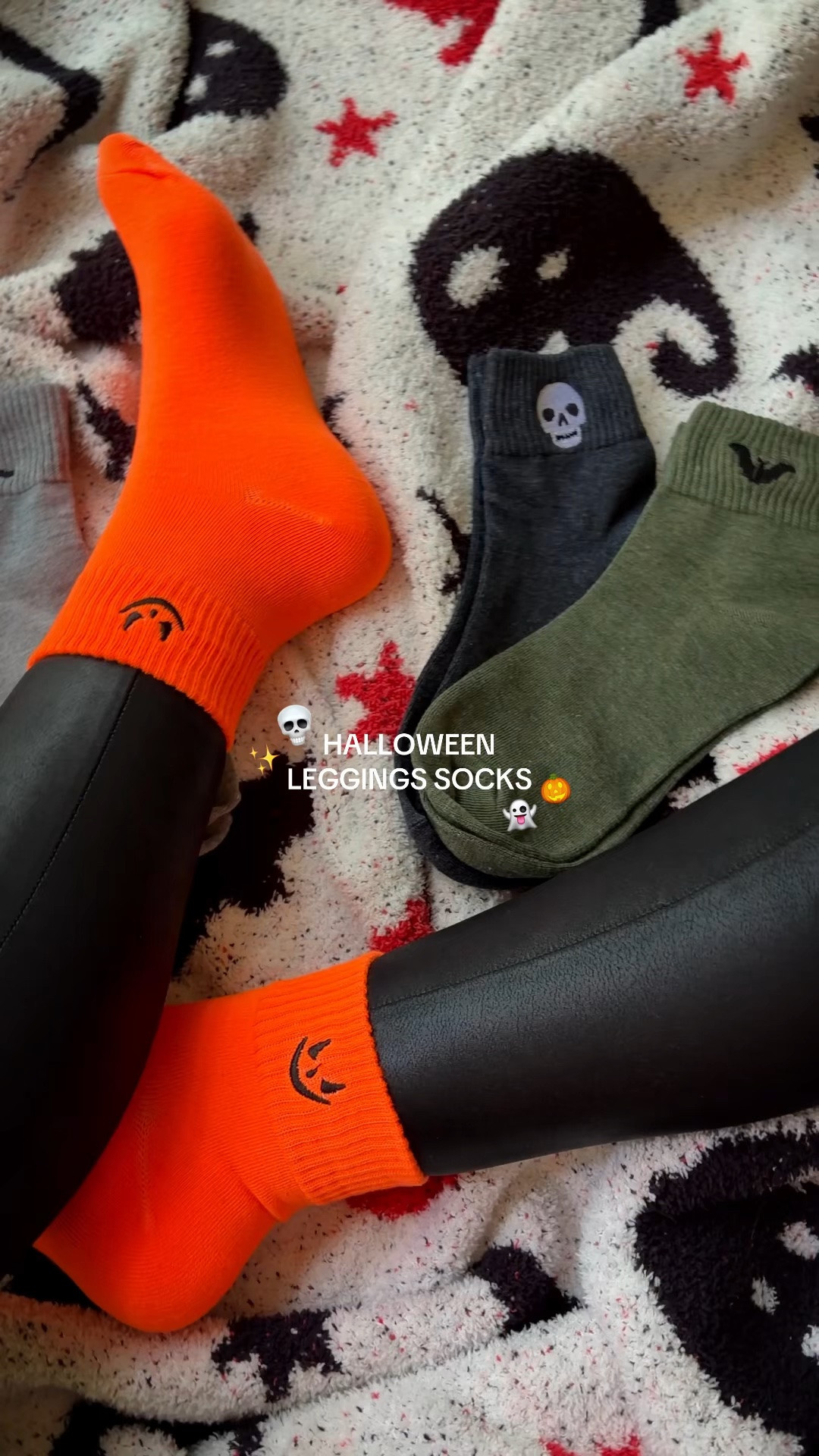halloween leggings socks, spooky season style, fall fashion, pumpkin, skull, witch hat, bat, ghost embroidery

#LTKgrwm #LTKootd #LTKSeasonal