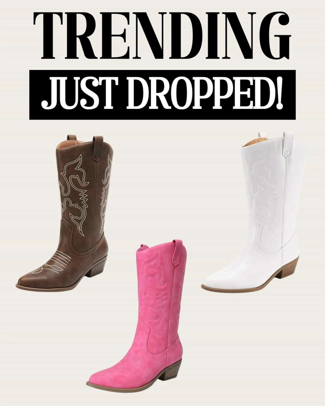 Okay but these DREAM PAIRS cowboy boots are EVERYTHING 🤠✨ The western stitching is stunning, the pull on design makes them so easy to wear, and the heel height is perfect for that confident cowgirl strut without sacrificing comfort. Pair them with denim, dresses, or a graphic tee for the ultimate western chic vibe that works from concerts to casual days out. 🤎🌵

#LTKStyle #LTKFashion #LTKootd #LTKSeasonal #LTKTrend 

 #LTKootd #LTKSeasonal #LTKSaleAlert