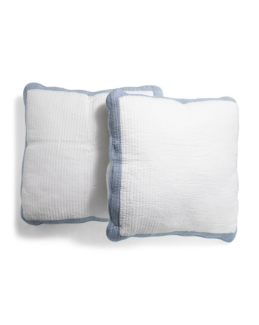 2pk 26x26 Cotton Scalloped Edge Decorative Euros | TJ Maxx