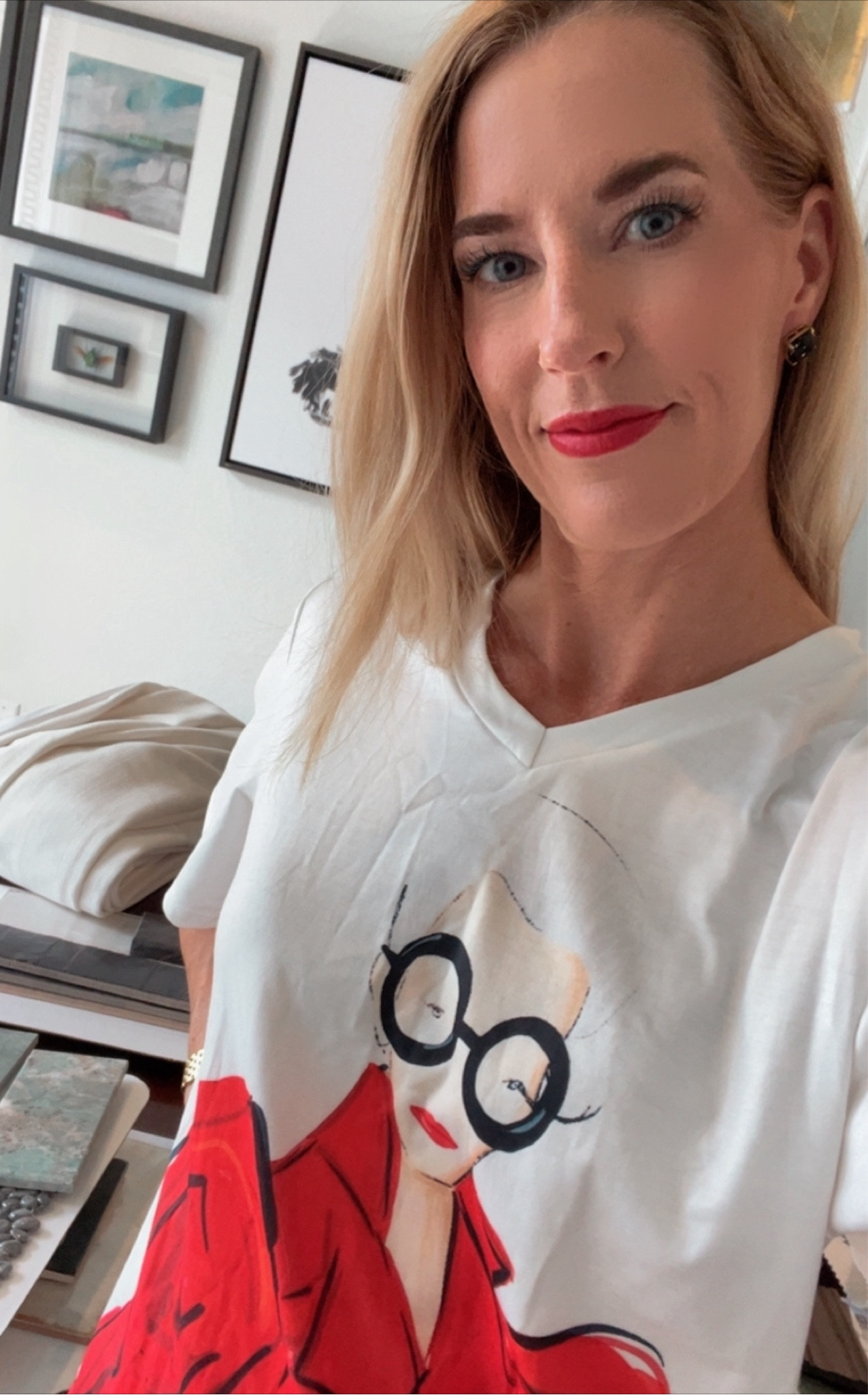 Some days you just have to channel Iris Apfel and put some red lip stick on. 

#LTKHome #LTKFindsUnder50 #LTKOver40