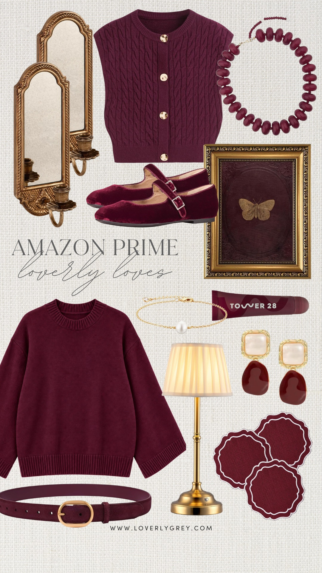 These Amazon finds are so great! I love the burgundy color palette with these home and fashion finds!

Loverly grey, what loverly loves, amazon fashion, affordable style finds, womens fashion inspo, outfit inspo for women 

 #LTKootd #LTKSeasonal